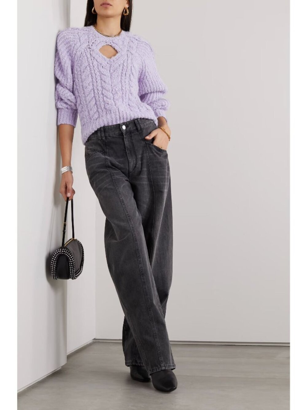 ISABEL MARANT Noelys Lavender Sweater Size 36 / US 4 NEW NWT
